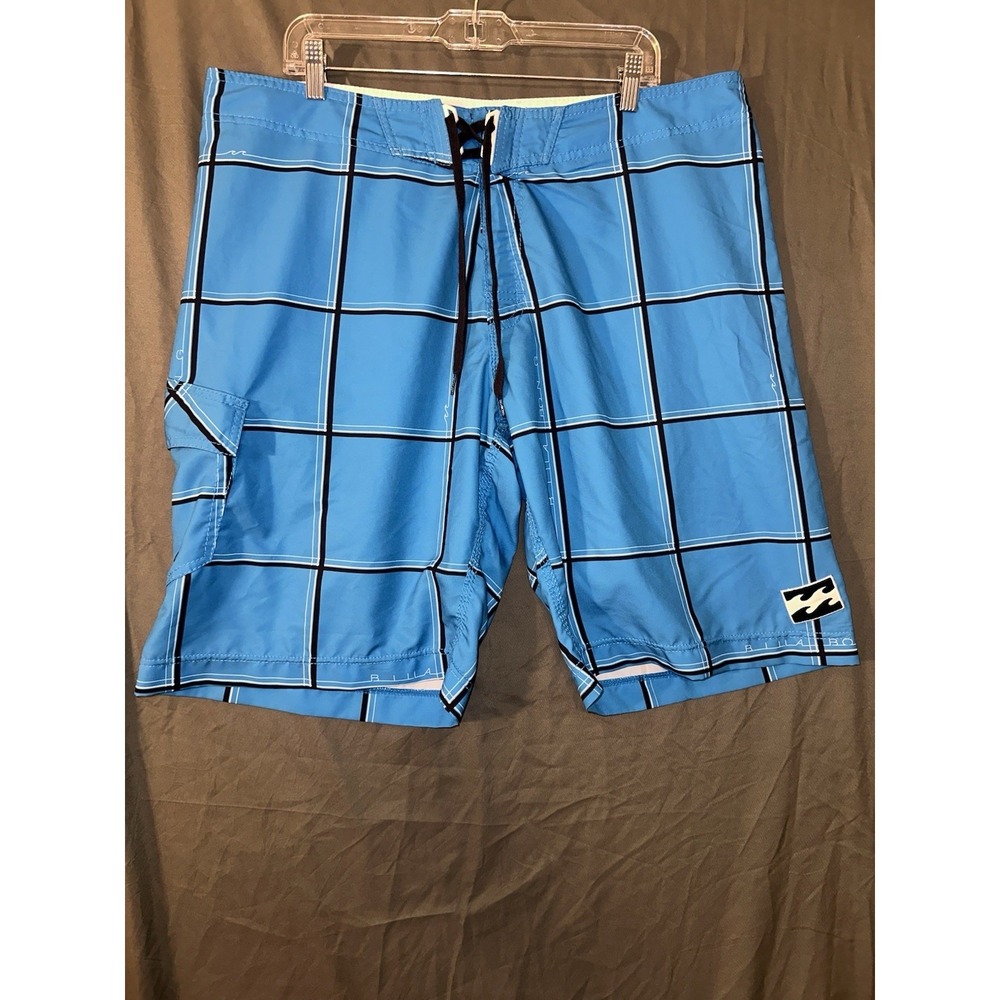 Y2K Billabong PX4  Platinum X Board Shorts Hydro Stretch Blue Men's 40
